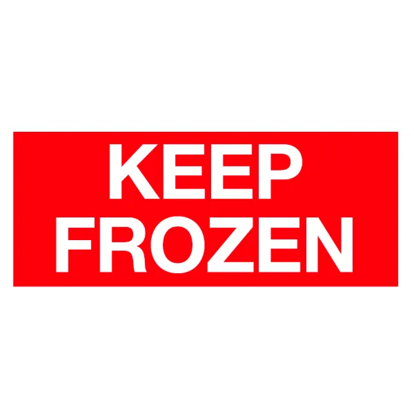 Labels - "Keep Frozen" White/Red RW110 2IN x 5IN 500/RL