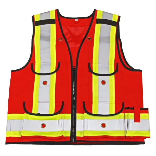 Safety Vest - All-Trades 1000D Red 4915R Medium 1/CS