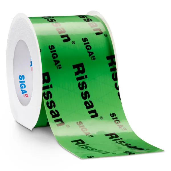 PE Sealing Tape - Reinforced Green/Black Print Rissan® 100 100MMx25M 6/CS