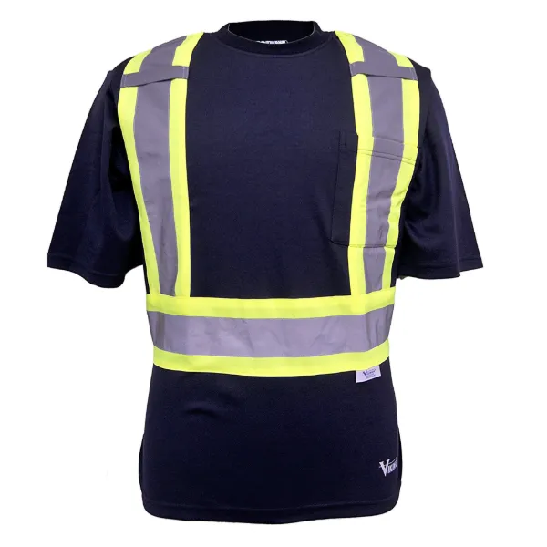 Safety T-Shirt - Double Layered Mesh Crew Neck Style Blue 6000N Medium 1/CS