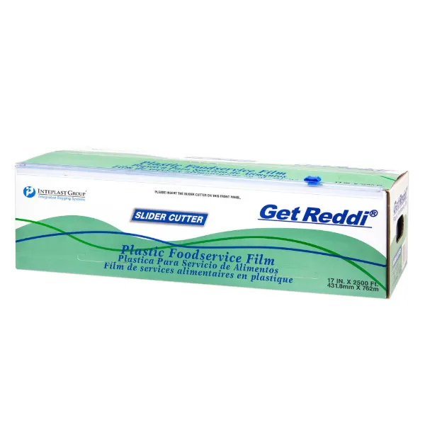 Plastic Wrap - Foodservice Film Clear FSL 11IN x 2500FT Dispenser Box w/Slider 1/CS