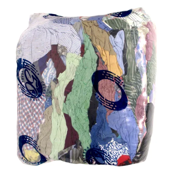 Wiping Rags - #1 Mixed Cotton T-Shirt Assorted Colours RF019-B20-B 20LB BALE