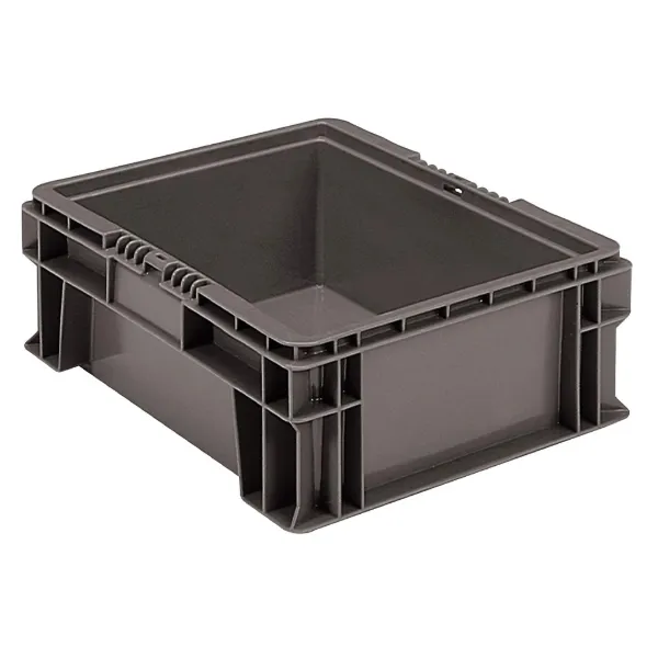 Storage Bin - Straight Wall Container Dark Grey SW 15INx12INx5.5IN 1/CS