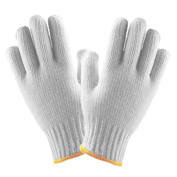 Gloves - Poly Cotton String Knit White 46I-TS700 Large 12PR/PK 30/DZN/CS