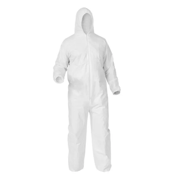 Coverall - SMS Hood, Elastic Wrist & Ankle White 16I-428 3X-Large 25/CS