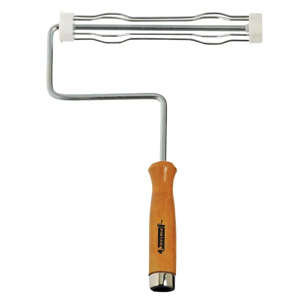Roller Cage Frame - H.D Pro Double Bowed 5 Wire with Wood Handle Brown HD69596 240MM 10/CS