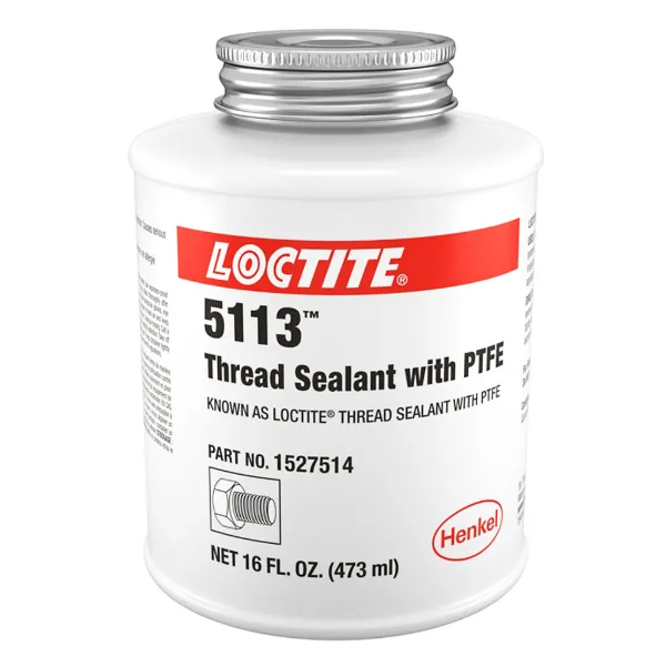 Thread Sealant - PTFE White 5113 1PT BRUSHTOP CAN 12/CS