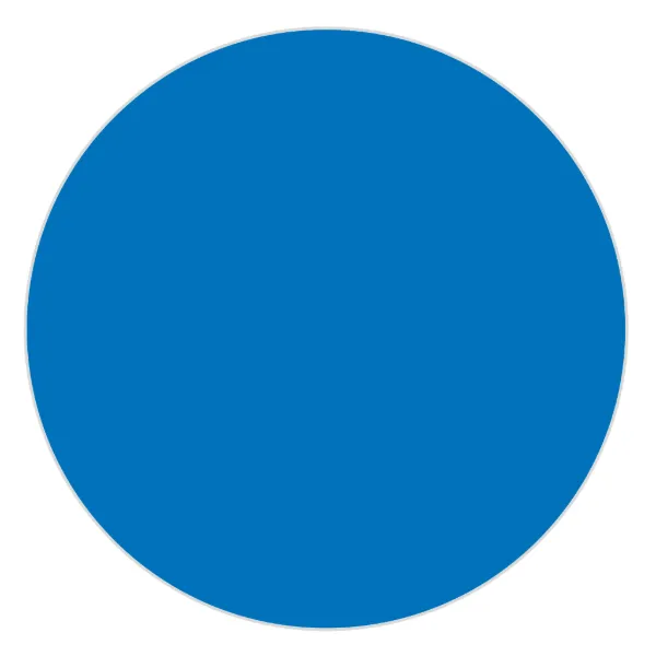 Labels - Circle Blue CBL1 1IN 1000/RL