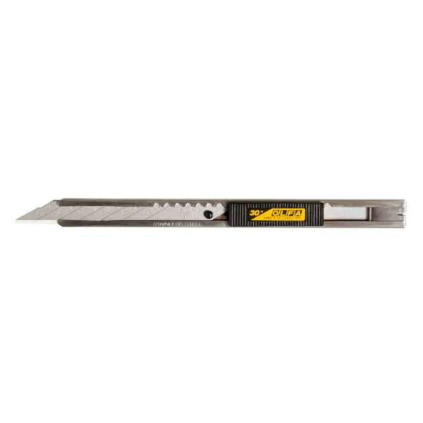 Graphics Knife - Stainless Steel with 30-Degree Precision Blade SAC-1 9mm 6/BX