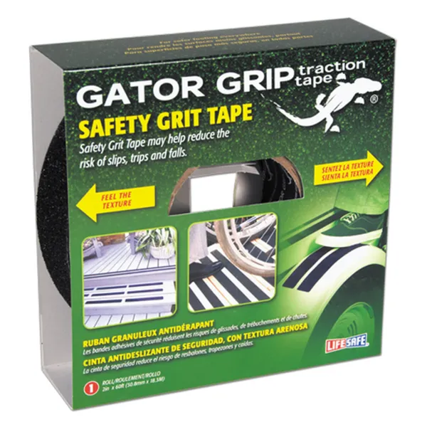 Safety Tape - Anti-Slip Grit Gator Grip® Black SG3102B 2INx60FT 6/CS