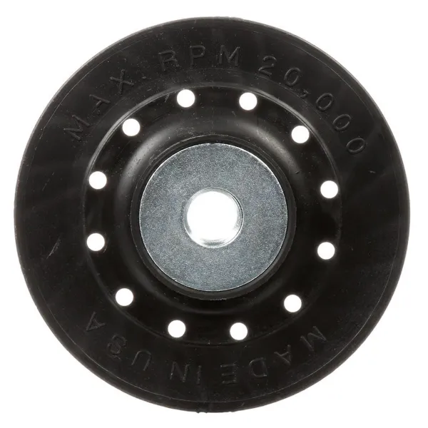 Fibre Disc - Back-Up Pads with Retainer Nut Black AB04998 4.5INx0.625IN 36/CS
