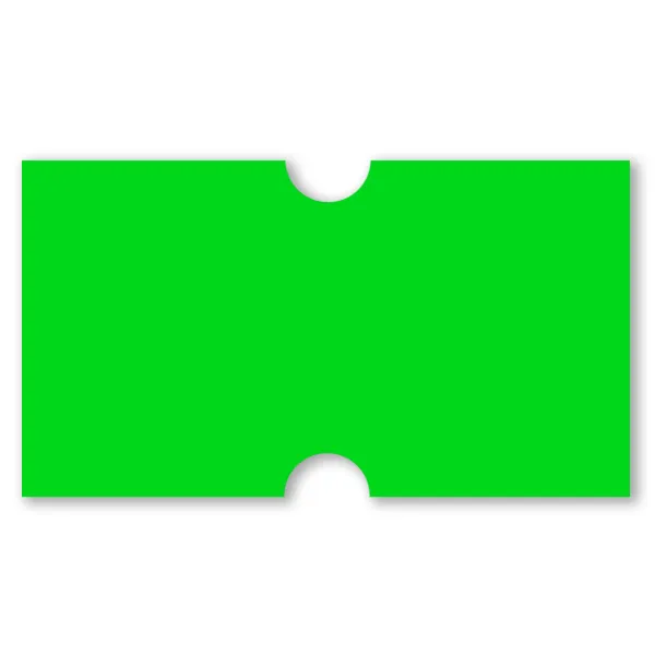 Labels for MX5500 Price Gun Neon Green R1222 1000/RL 10/SLV