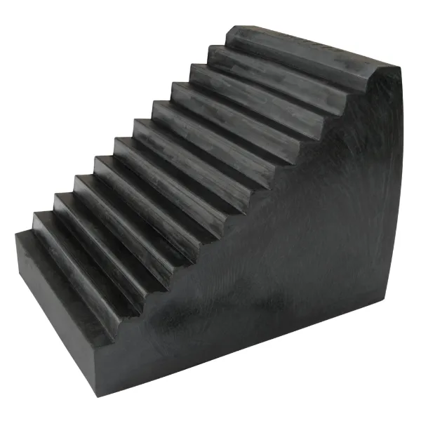 Wheel Chocks - Rubber Black KH032 6.5IN x 9.5IN x 7.5IN 12.5LB 1/EA