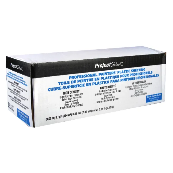 Drop Sheet - Utility Grade Plastic Clear KL10400 10FT x 400FT Dispenser Box 1/BX