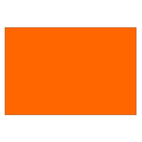 Labels - Matte Stock Permanent Adhesive Butt Cut Orange PBL-C 4INx5IN 3IN Core 500/RL