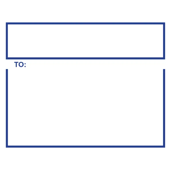 Labels - Ship "To:" Blue/White SSL-001 3.3IN x 4.25IN 1000/RL