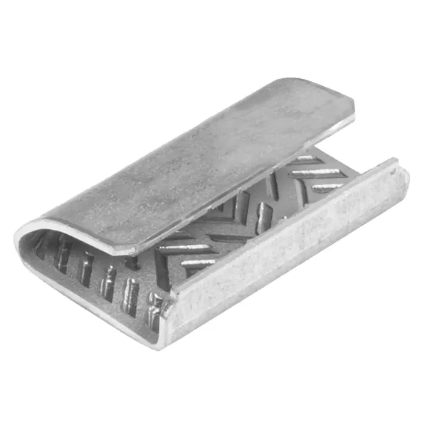 Seals - Open Serrated for Polyester Strapping USL-1/2CTSE 1/2IN 1000/BX