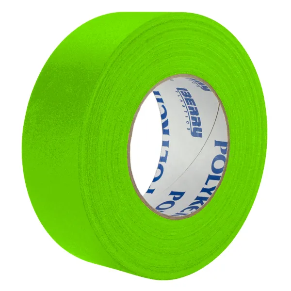 Cloth Tape - Gaffers Neon Green 510N 12MMx45M 11.5MIL 96/CS