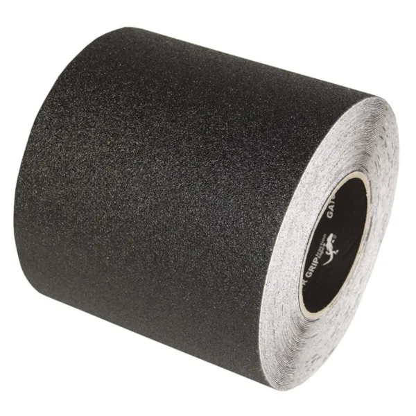 Safety Tape - Anti-Slip Grit Gator Grip® Black RE161 6INx60FT 2/CS