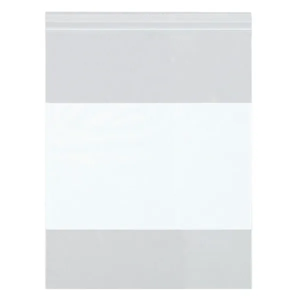 Bags - Reclosable White Block ZL2 4IN x 6IN 2MIL 1000/BX 10M/CS