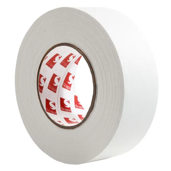 Cloth Tape - Gaffers White 124 12MMx55M 10.5MIL 12/CS