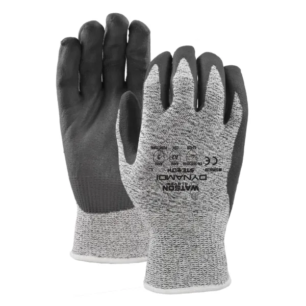 Gloves - Cut Resistant Nitrile Coated Stealth Dynamo Grey 353 Large 6PR/PK