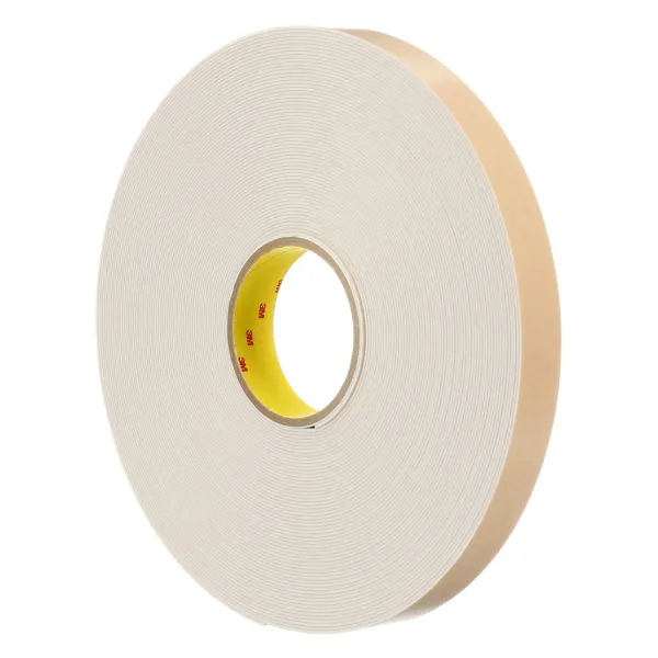 Foam Tape - Polyethylene D/C White 4496 18MMx33M 62MIL 12/CS