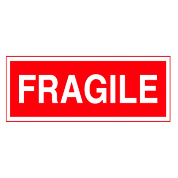 Labels - "Fragile" Red/White RW147 2IN x 5IN 500/RL