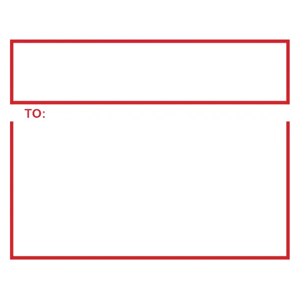 Labels - Ship "To:" Red/White SSL-001 3.3IN x 4.25IN 1000/RL