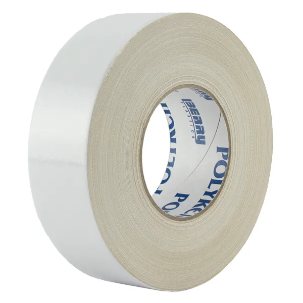 Cloth Duct Tape - Polyethylene Coated Solvent Resistant White 221 72MMx55M 12MIL 16/CS