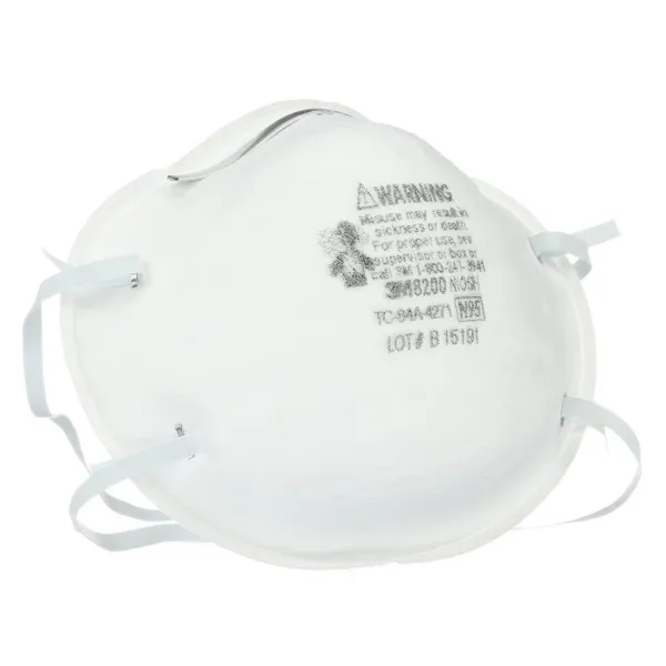 Particulate Respirator - N95 White 8200 20/BX 160/CS