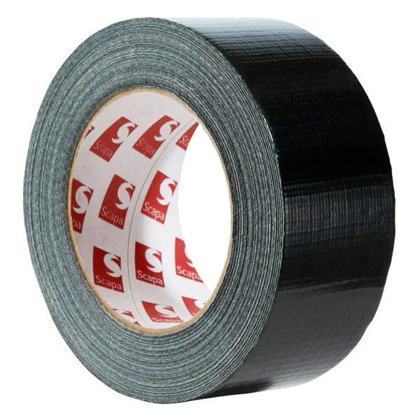 Cloth Duct Tape - Polyethylene Coated Black 442 36MMx55M 8.5MIL 32/CS