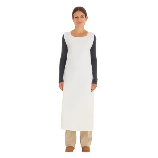 Apron - PVC AlphaTec® White 56-016 35IN x 50IN 6MIL 12/PK 72/CS