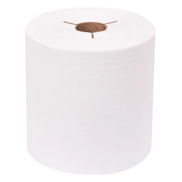 Paper Towel - Roll Towel Slit Notched Core White 981124/SL 8INx425FT 12/CS
