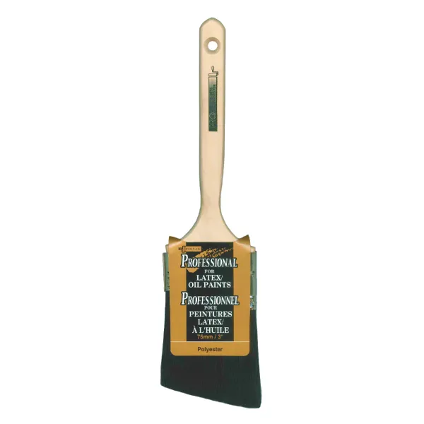 Angular Sash Brush - Synthetic Black S2575 75MMx83MM 17MM 10/PK 80/CS