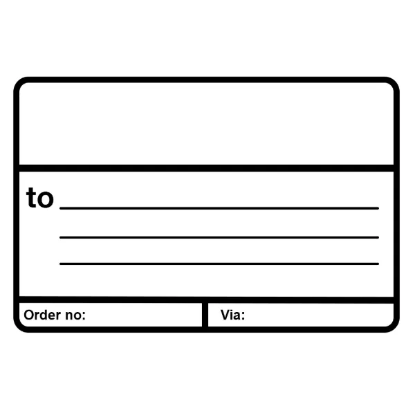 Labels - Ship "To:" with Printed Lines Black Print/White ST101 2.875IN x 4.5IN 500/RL