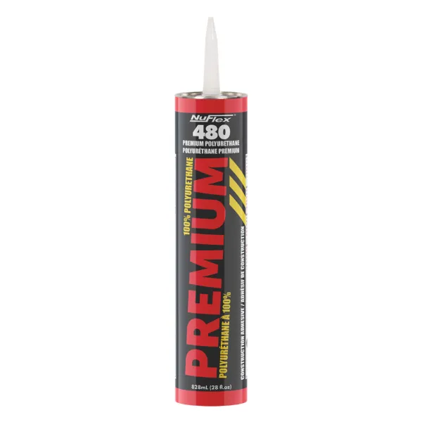 Adhesive - NuFlex® Construction Premium Polyurethane Tan 480 828ML CARTRIDGE 12/CS