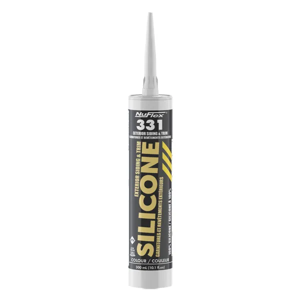 Sealant - NuFlex® Exterior Siding & Trim Silicone Clear 331 300ML CARTRIDGE 12/CS