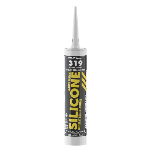 Sealant - NuFlex® Glazing Silicone Clear 319 300ML CARTRIDGE 12/CS