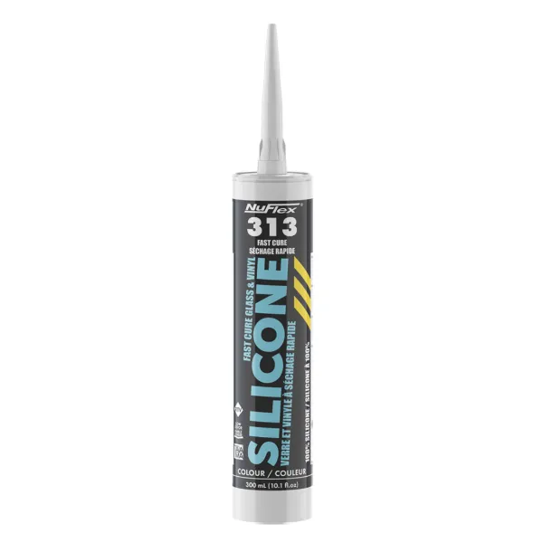 Sealant - NuFlex® Fast Cure Silicone Clear 313 300ML CARTRIDGE 12/CS