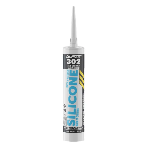 Sealant - NuFlex® Bath & Kitchen Clear 302BK 300ML CARTRIDGE 12/CS