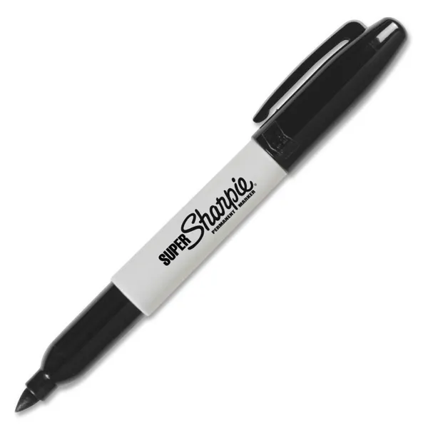 Marker - "Super Sharpie" Fine Point Black 33001 12/BX