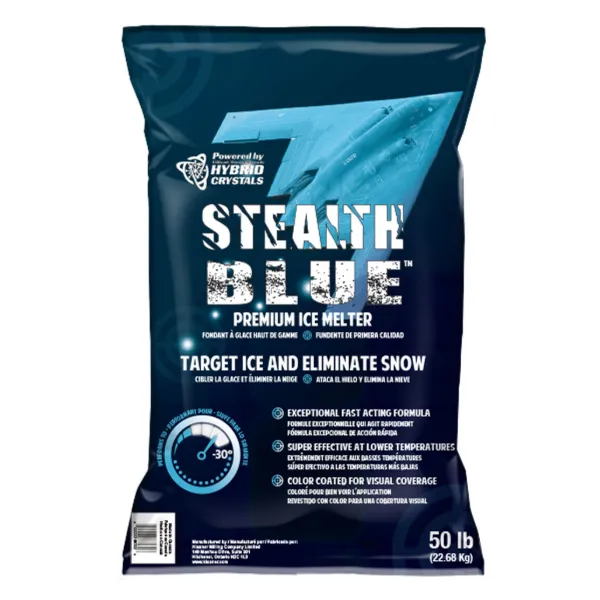 Ice Melter - Effective to -30°C Blue Stealth Blue 50LB BAG 49/SKID