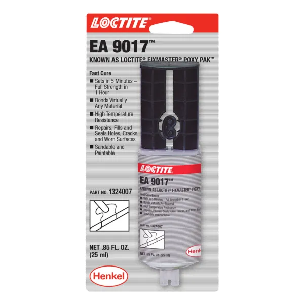 Epoxy - Fixmaster® Poxy Pak™ Fast Cure Clear EA 9017 1FLOZ SYRINGE 12/CS