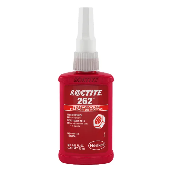 Threadlocker - High Strength Mil-Spec Red 262 50ML BOTTLE 10/CS