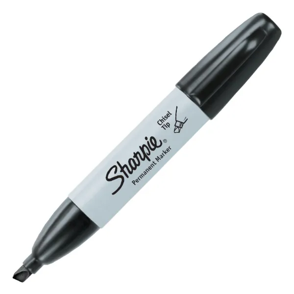 Marker - Chisel Tip Black 38201 12/BX