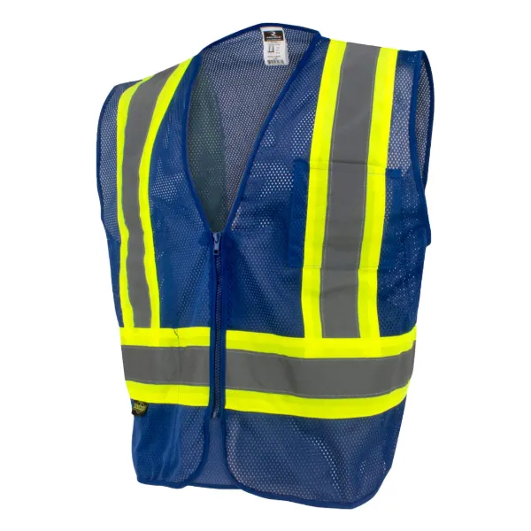 Safety Vest - Type O Class 1 Off Road with Zipper Blue SV22-1 Medium 1/EA