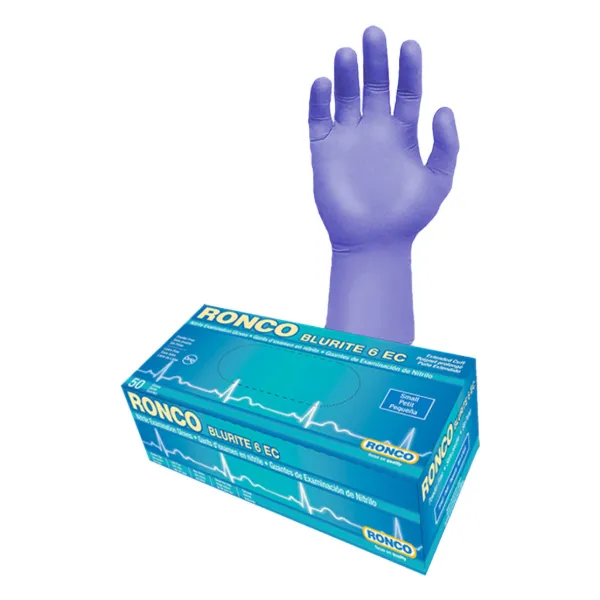 Gloves - Nitrile Examination Extended Cuff Blue BluRite™ 6 EC 6MIL 765S Small 50/BX
