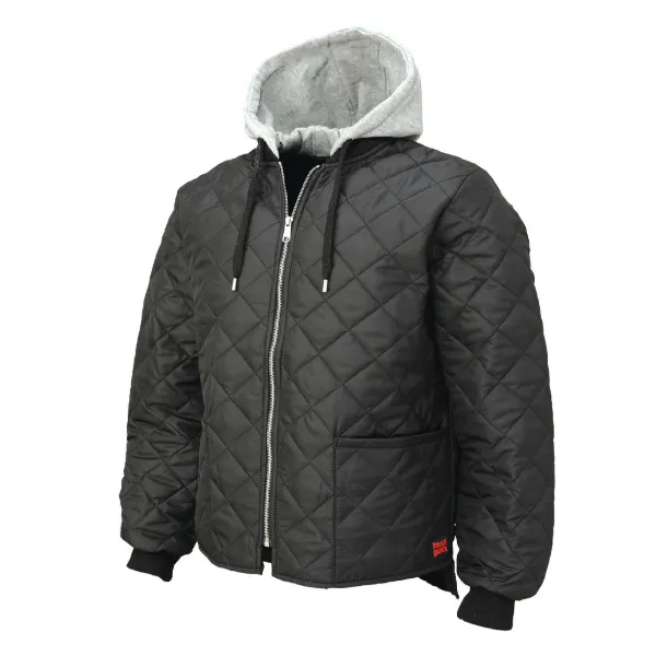 Hooded Freezer Jacket - Quilted Black WJ26 Large 1/CS