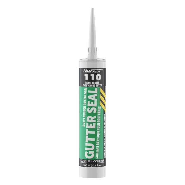 Sealant - NuFlex® Butyl Rubber Caulk and Gutter Black 110 300ML CARTRIDGE 12/CS